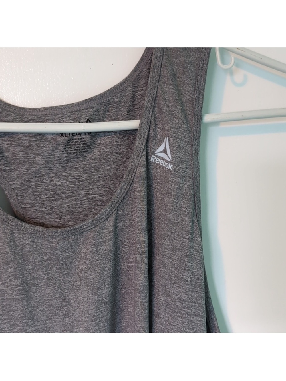 NWT Reebok Gray Racer back Tank - Picture 2 of 4